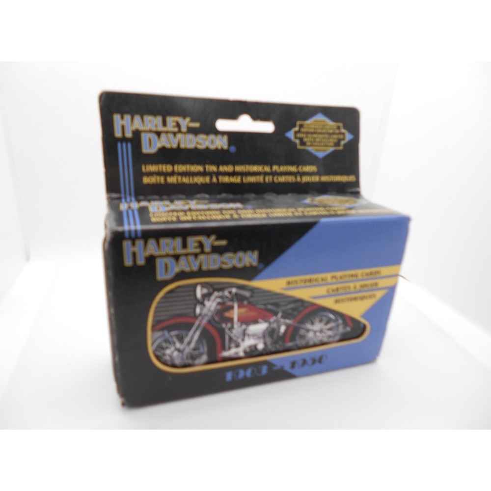 Harley Davidson Limited Edition Historical Playing‎ Cards Tin- 1903–1950- New